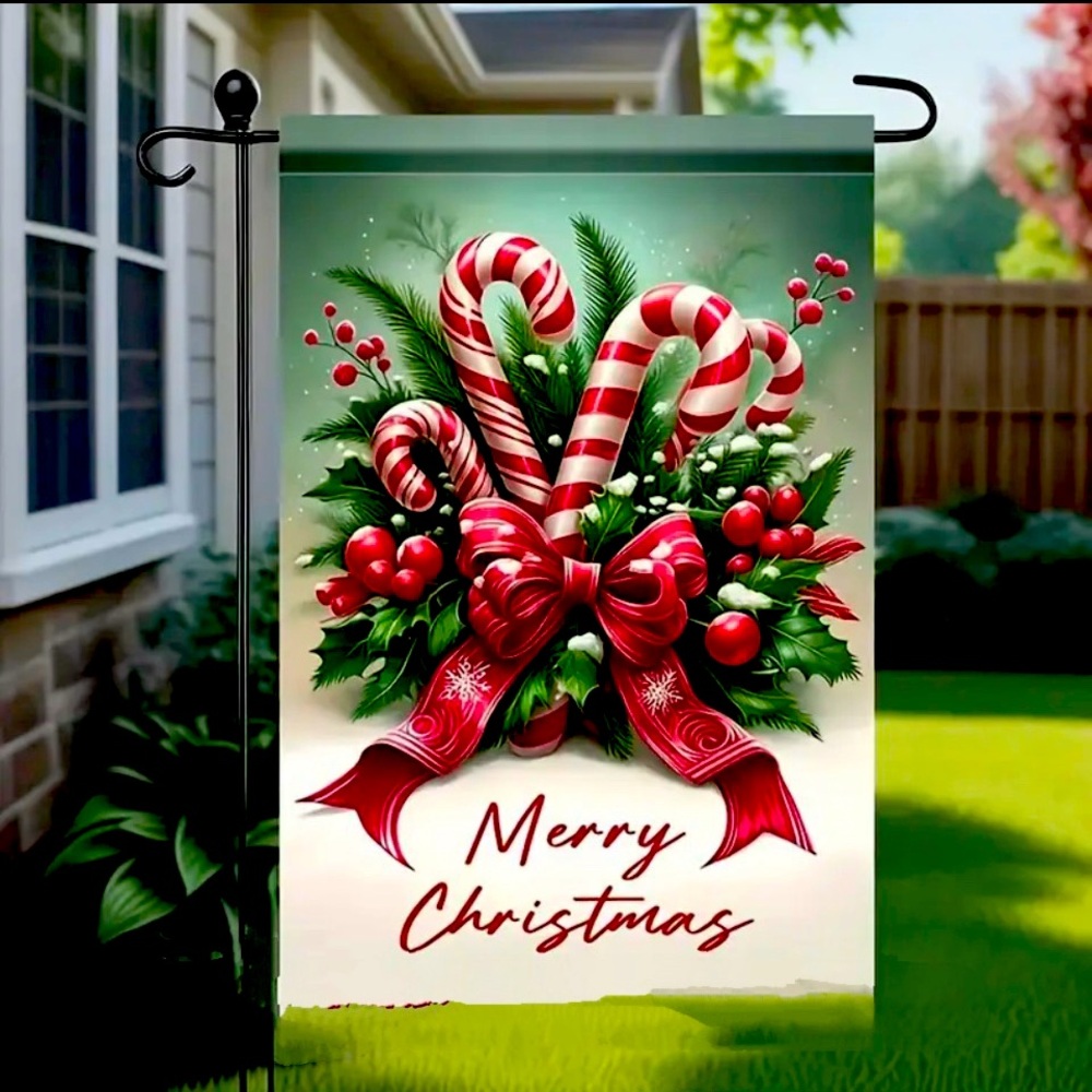 Welcome Christmas Garden Flag